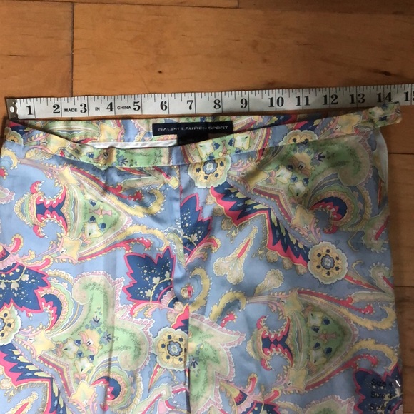 Vintage Ralph Lauren Paisley Pants size 4 never worn. - Picture 5 of 8